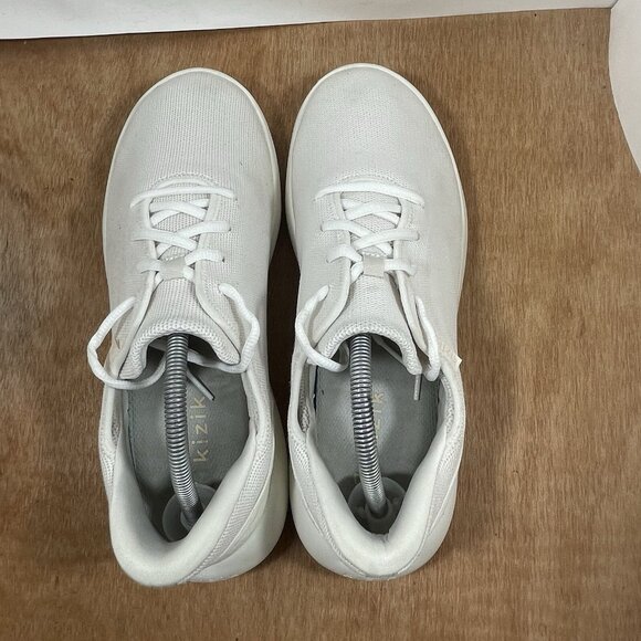 Kizik Madrid Men Size 10.5 Eco Knit Slip On Hand Free Sneakers Shoes White Cream main image 4